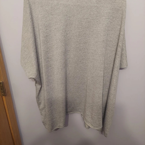 Kimono shawl sweater stretchy gray layering basic fall cute one size - Picture 6 of 6